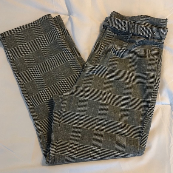 The Native One black plaid herringbone pants - Picture 3 of 4